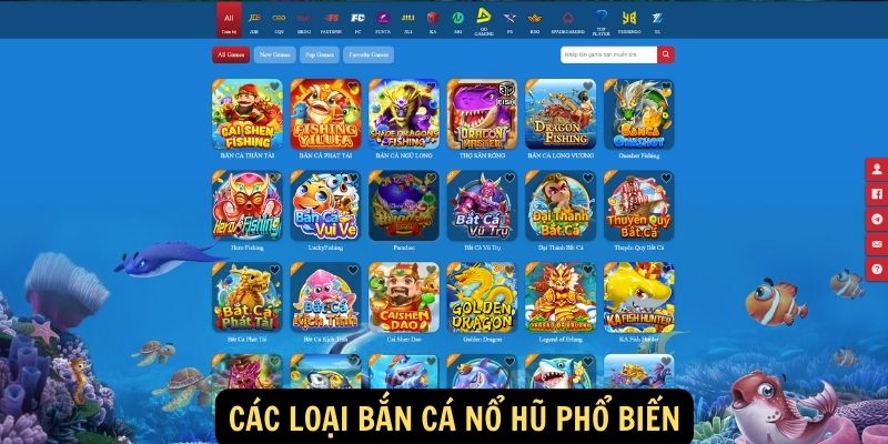 Cac loai ban ca no hu pho bien